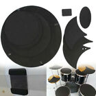 10pcs Sound-off/Quiet Drumming Practice Pad Set Snare Drums Mute Silencer
