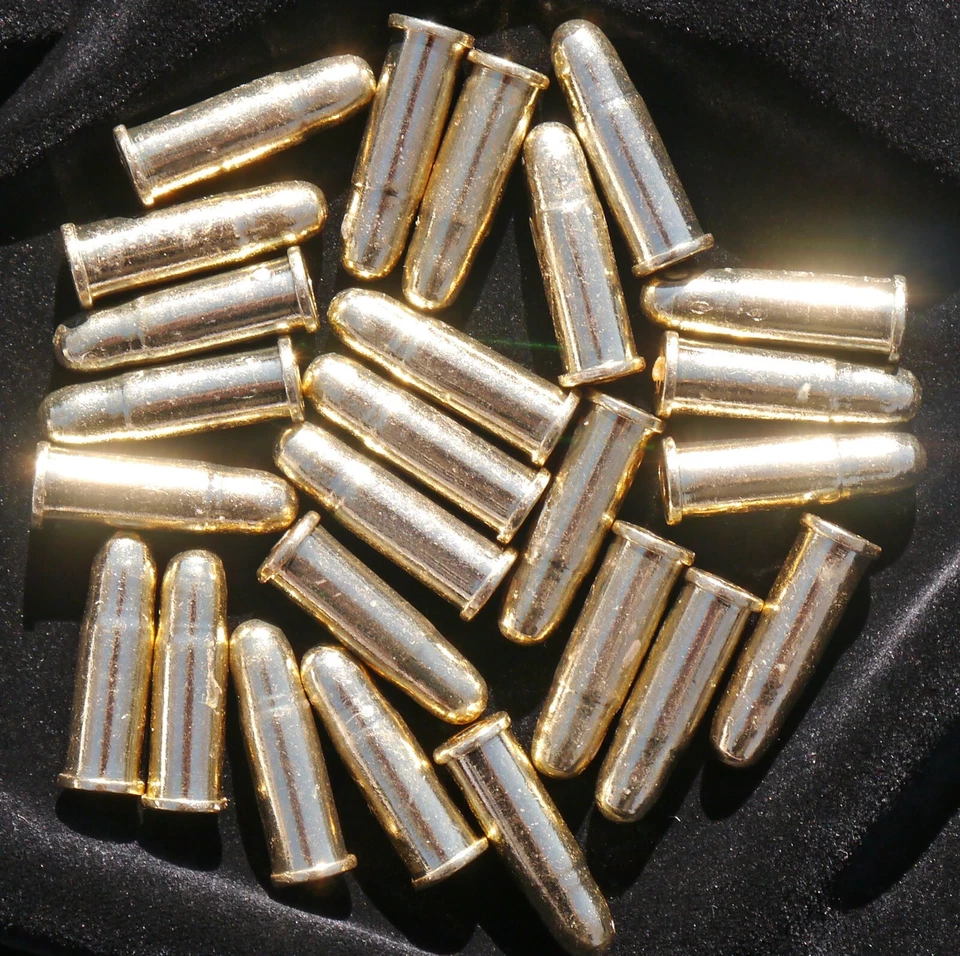 25 Dummy Rounds - Denix Solid Metal Replica Bullets - Image 1 of 1