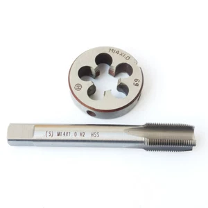 Tap M14×1 + 1pc Die M14×1 M14 Threaded Metric Right Hand Tap and Die set - Picture 1 of 6