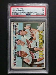 1967 Topps The Champs Baltimore Orioles Robinson #1💥🎇⚾ PSA 5 - Bild 1 von 2