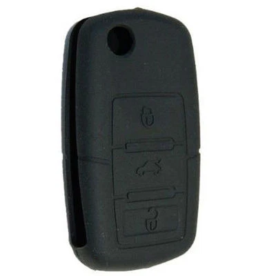 HQRP Schwarz Faltbar Klapp Schlüssel Fob Schutzhülle Shell Cover Für VW Passat - Bild 1 von 3