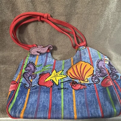 Bolso de hombro de playa SALLY HUSS Seashell & Starfish Foto 1 de 4