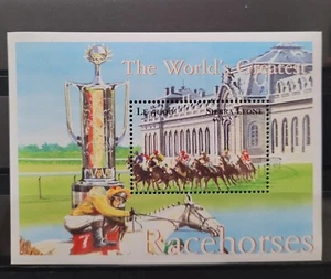 Sierra Leone 2001 / The World's Greatest Racehorses / 1v ms - Picture 1 of 1