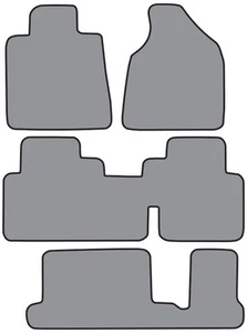 2007-2009 Saturn Outlook 2pc Fronts & 2pc Rear Runners Cutpile Carpet Floor Mat - Bild 1 von 6