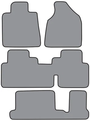 2007-2009 Saturn Outlook 2pc Fronts & 2pc Rear Runners Cutpile Carpet Floor Mat - Image 1 of 2