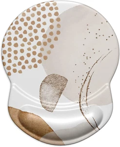 Ergonomic Mouse Pad with Gel Wrist Support Small Wrist Rest Smooth Surface Non-S - Picture 1 of 12