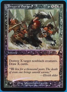 Dregs of Sorrow FOIL 7th Edition HEAVILY PLD Black Rare CARD (480365) ABUGames - Picture 1 of 2