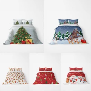 DUVET COVER SET - FESTIVE BEDDING AVAILABLE IN SINGLE AND DOUBLE SIZES (UK) - Picture 1 of 8
