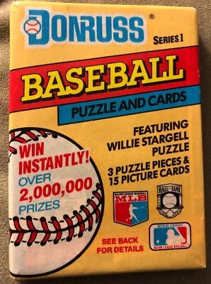 1991 Donruss Baseball Card Wax Pack Ken Griffey, Jr. Mariners Showing Top Front - Image 1 of 2