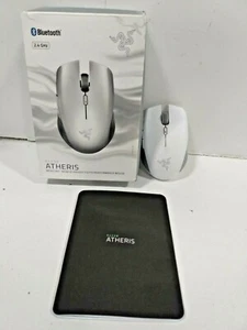 Ambidextrous Wireless Mouse 7200 DPI Optical Sensor USB Wireless Receiver White - Picture 1 of 1