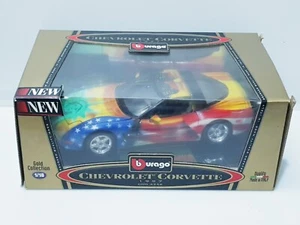 Bburago Chevrolet Corvette USA Airbrushed Diecast Model Car 1:18 Ltd Edition 555 - Picture 1 of 19