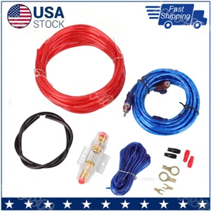 1500 W Auto Audio Installation Kit mit 12 Stärke Amp Verkabelung, Cinch und Fernbedienung Kabelsatz - Bild 1 von 13