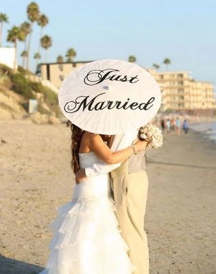 Letrero de boda decoración nupcial recién casado decoración ceremonia foto utilería Foto 1 de 4