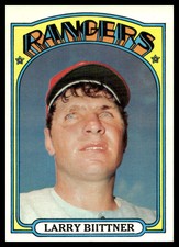 1972 Topps #122 Larry Biittner rc Texas Rangers NR-MINT SET BREAK!