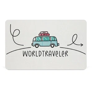 Frühstücksbrettchen Worldtraveler Frühstücksbrett Schneidebrettchen Campen Bus - Bild 1 von 1