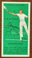 1936 Players Cigarette Card - Tennis #48 Charles Tuckey 