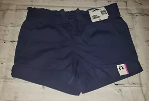 Neu mit Etikett Mädchen Arizona Jean Co Größe 6X Reg Shortie marineblau Shorts - Bild 1 von 2