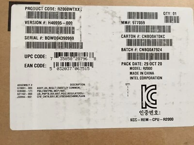 Intel 2U Server Chassis Rack Mountable 2 PSU Slots S2600WT Family R2000WTXXX - Image 1 of 4