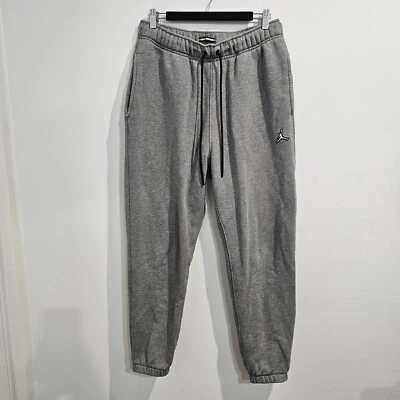 Jordan Essentials Grey Fleece Track Pants Joggers Mens Size Medium Jumpman Logo - image 1 of 4
