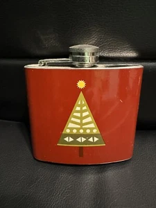 Impact Innovations Red Christmas Stainless Steel 5oz Flask - Picture 1 of 6