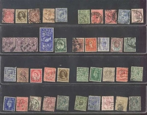 Reino Unido Gran Bretaña Británica x 80 Estampillas Perfin Usado Muy Bonito Lote - Imagen 1 de 4