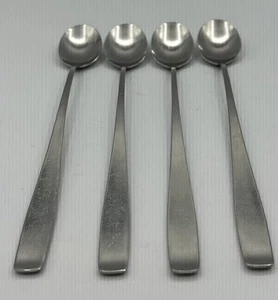4 WMF Cromargan LINE Stainless Iced Tea Spoon Germany Older Triangle Mark - Picture 1 of 6