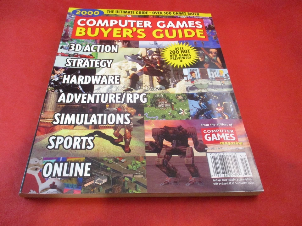 Computer Games Magazine Buyer's Guide 2000 Annual Tomb Raider Beavis & Butthead - Image 1 of 4