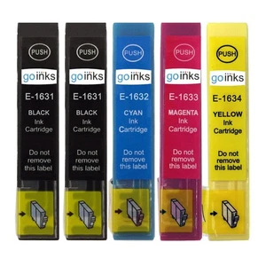 5 Ink Cartridges Compatible to replace T1636 & T1631 non-OEM (1x Set + Black) - Picture 1 of 2