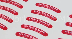 Dia-Compe 610 750 calcomanías pegatinas pinza freno tracción central (PACK DE 10) NUEVO - Imagen 1 de 1