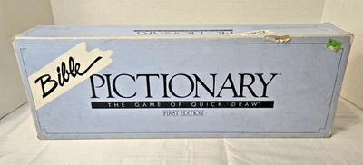 Vintage 1st Edition Bible Pictionary game.  Includes reg. 2nd Edition Cards - Image 1 of 4