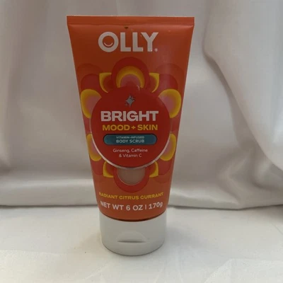New Unopened Olly Bright Mood + Skin Body Scrub 6 oz Citrus Currant Scent - Image 1 of 4
