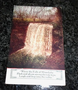 VINTAGE POSTCARD -  FALLS OF MINNEHAHA - EASTERN MINNESOTA - - Picture 1 of 3