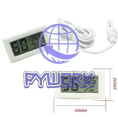 Mini Digital LCD Thermometer Hygrometer Humidity Temperature Meter Indoor M - Image 1 of 3
