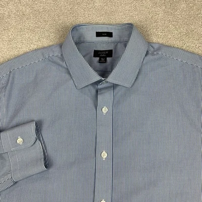 J.Crew Ludlow Shirt Mens 16.5/35 Blue Long Sleeve Button-Up Slim Fit Cotton - Image 1 of 4