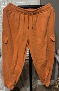 XL Honey Orange Under Armor Cargo Style Fleece Joggers - Foto 1 di 7