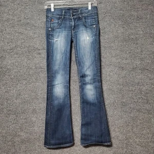 Hudson Signature Bootcut Jeans Damen Größe 24 Pattentaschen Dunkelblau Stretch - Bild 1 von 11