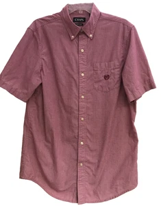 Lauren Chaps Herren Medium Hemd rot kariert Kurzarm Button-Down pflegeleicht - Bild 1 von 10