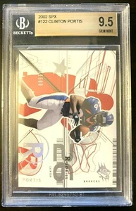 Clinton Portis RC 2002 Upper Deck SPX#1073/1500 Rookie#122 BGS9.5!Broncos RB RC - Picture 1 of 2