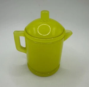 Vintage HOUZE Glass Canary Yellow Children's Tea Set Teapot with LID RARE! - Picture 1 of 1
