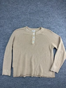 Maglione donna Rails Piper Sand misto cashmere Henley pullover medio - Foto 1 di 9