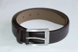 HUGO BOSS Leather Belt, Model. Roberto_Sz35_lt, Size 105, Dark Brown - Picture 1 of 10