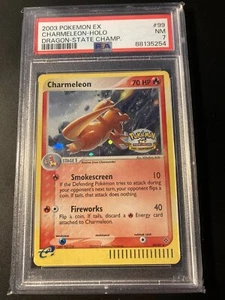 PSA 7 Charmelon Holo Dragon State Champion 2003 Pokemon - Bild 1 von 2