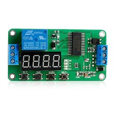 DC 5V 12V Multifunction Self-lock Relay PLC Cycle Module Timer Delay Time Switch