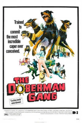 1972 THE DOBERMAN GANG VINTAGE ACTION MOVIE POSTER PRINT 54x36 BIG 9 MIL PAPER