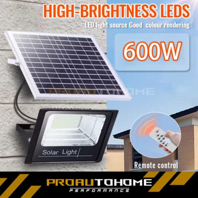 600 Вт светодиодные прожекторы на солнечных батареях уличные фонари прожектор от заката до рассвета настенные лампы США - Изображение 1 из 4