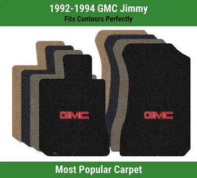 Alfombrillas de primera fila Lloyd Ultimat para GMC Jimmy 1992-1994 con logotipo rojo GMC 1 Foto 1 de 4