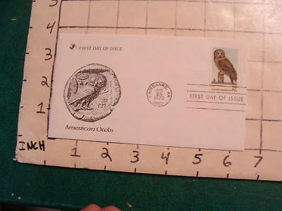 FDC: aug 26, 1978 AMERICAN OWLS 15 cent stamp FAIRBANKS, AK cancelation #2 - Image 1 of 2