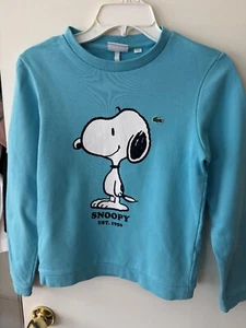 laciste x Peanuts Sweatshirt boy size 12 - Picture 1 of 4