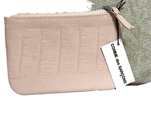 COMME DES GARCONS Coin / Card WALLET leather baby Pink - Picture 1 of 7