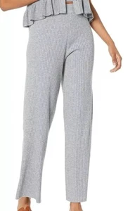Pantalones The Drop Nuevos con Etiquetas Talla XL Gris Catalina Acanalados Elásticos Mezcla Lana - Imagen 1 de 6